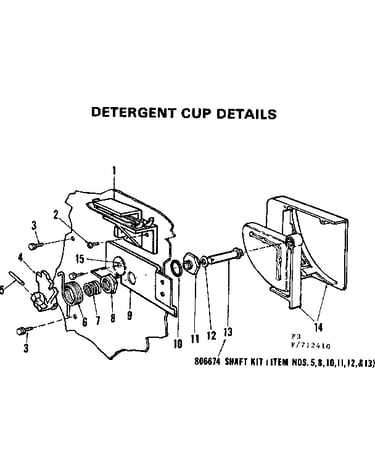 Detergent cup