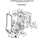Kenmore 587715410 tub assembly diagram