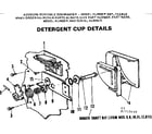 Kenmore 587715410 detergent cup diagram
