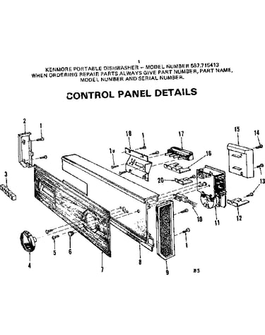 Control panel details