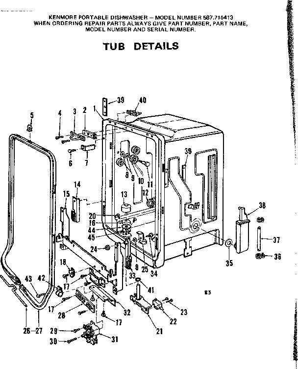 Tub details