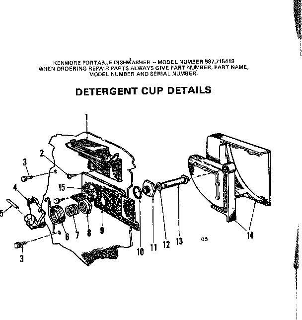 Detergent cup details