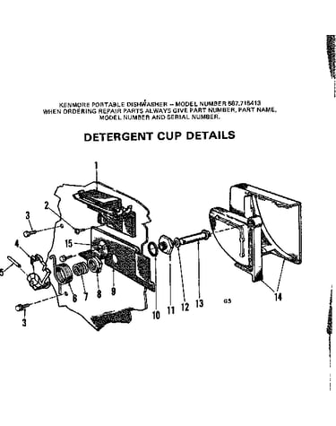 Detergent cup details