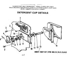 Kenmore 587715610 detergent cup diagram