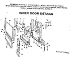 Kenmore 587715613 inner door detail diagram