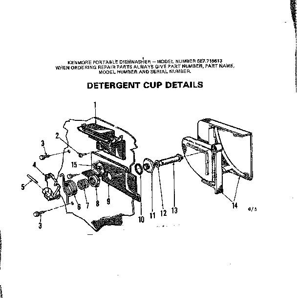 Detergent cup details