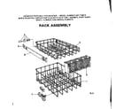 Kenmore 587715613 rack assembly diagram