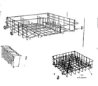 Kenmore 587718200 rack assemblies diagram