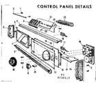 Kenmore 587720515 control panel details diagram