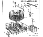 Kenmore 587720115 rack assemblies diagram