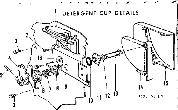 Detergent cup details