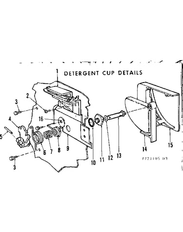 Detergent cup details
