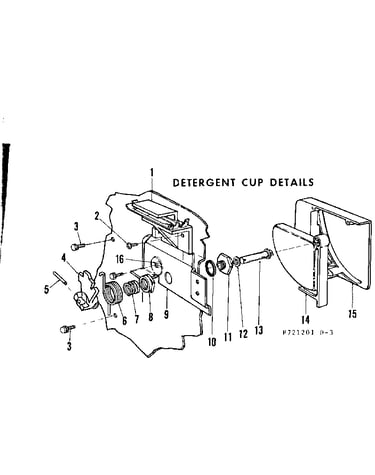 Detergent cup details