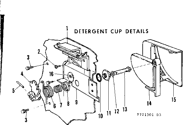Detergent cup