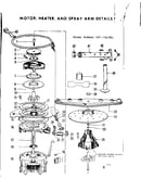 Motor, heater & spray arm