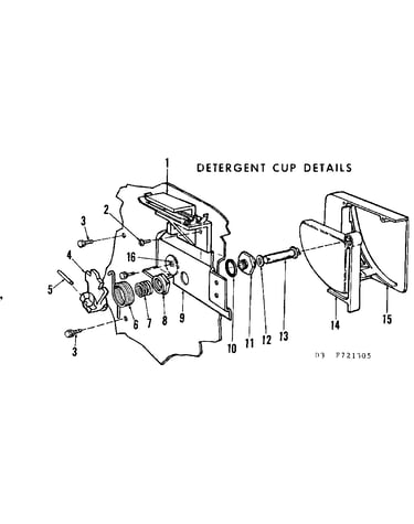 Detergent cup details