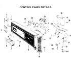 Kenmore 587733100 control panel details diagram