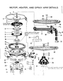 Motor, heater, and sprayarm details