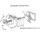 Kenmore 587733100 detergent cup details diagram