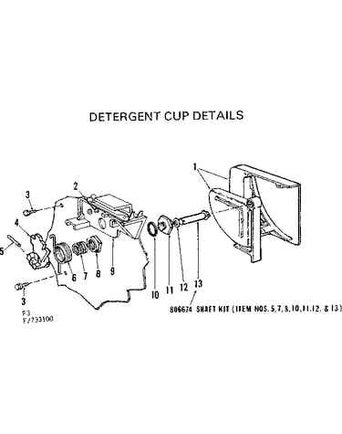 Detergent cup details