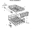 Kenmore 587733100 rack assembly diagram