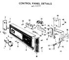 Kenmore 587733102 control panel detail diagram