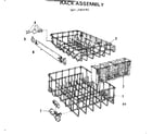Kenmore 587733102 rack assembly diagram