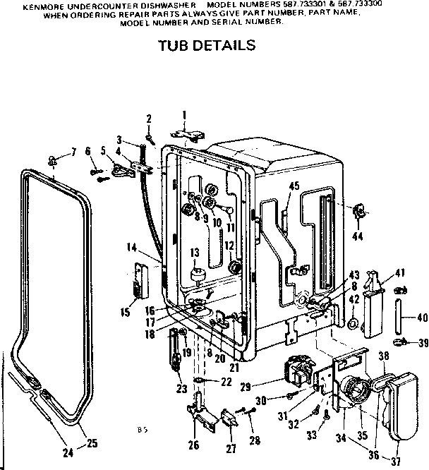 Tub details