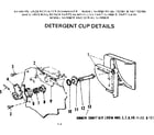 Kenmore 587733300 detergent cup details diagram