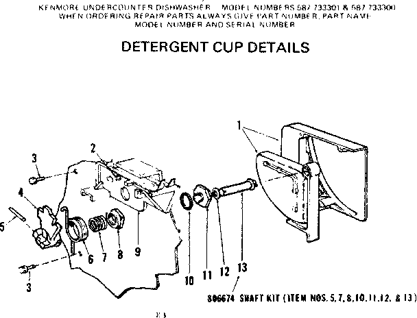 Detergent cup details