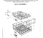 Kenmore 587733300 rack assembly diagram