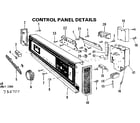 Kenmore 587737500 control panel details diagram