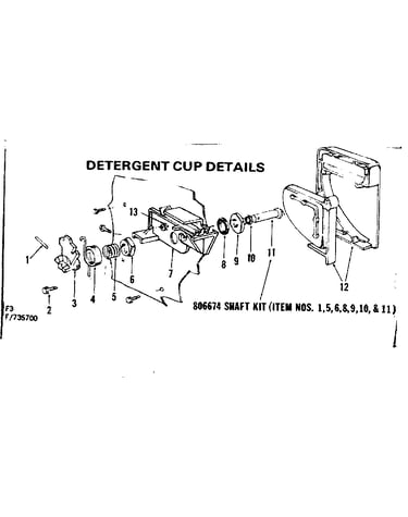 Detergent cup details