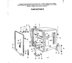 Kenmore 587735800 tub assembly diagram
