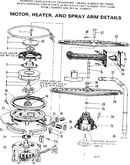 Motor, heater, and spray arm details