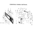 Kenmore 587736310 control panel details diagram
