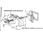 Kenmore 587736510 detergent cup details diagram
