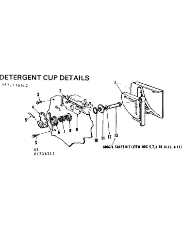 Detergent cup details