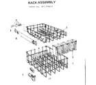 Kenmore 587736612 rack assembly diagram