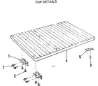 Kenmore 587736612 top details diagram