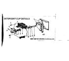 Kenmore 587736711 detergent cup details diagram