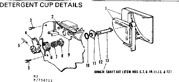 Detergent cup details