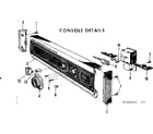 Kenmore 587740005 console details diagram