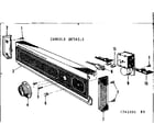 Kenmore 587741004 console details diagram