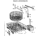 Kenmore 587741205 rack assemblies diagram