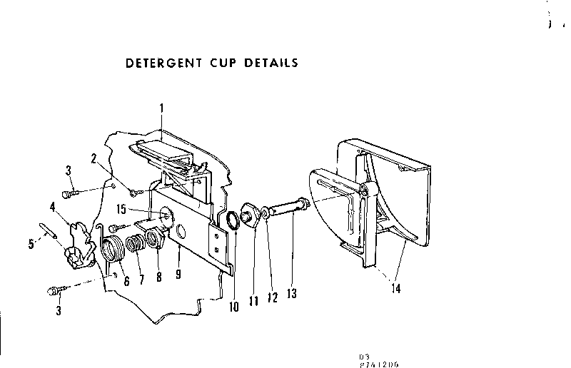 Detergent cup details