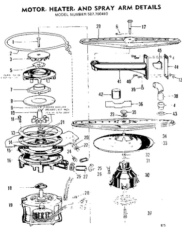 Motor heater & spray arm details