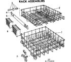 Kenmore 587750410 rack assemblies diagram