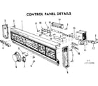 Kenmore 587751200 control panel details diagram