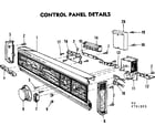 Kenmore 587751203 control panel details diagram
